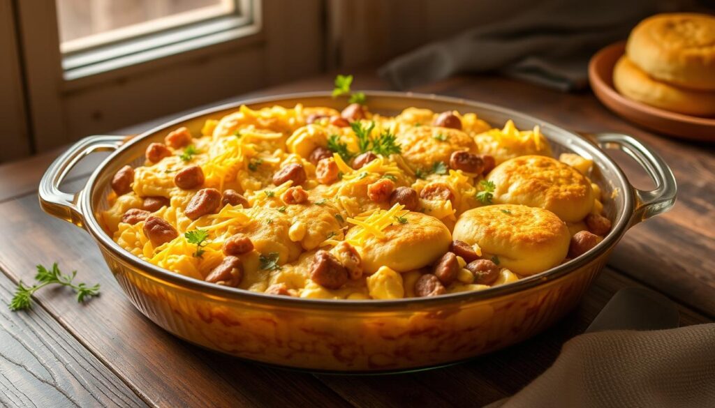Overnight Sausage and Egg Casserole