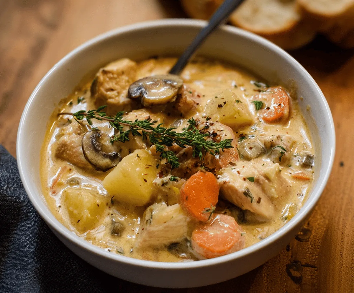 Easy Creamy Chicken Stew Recipe