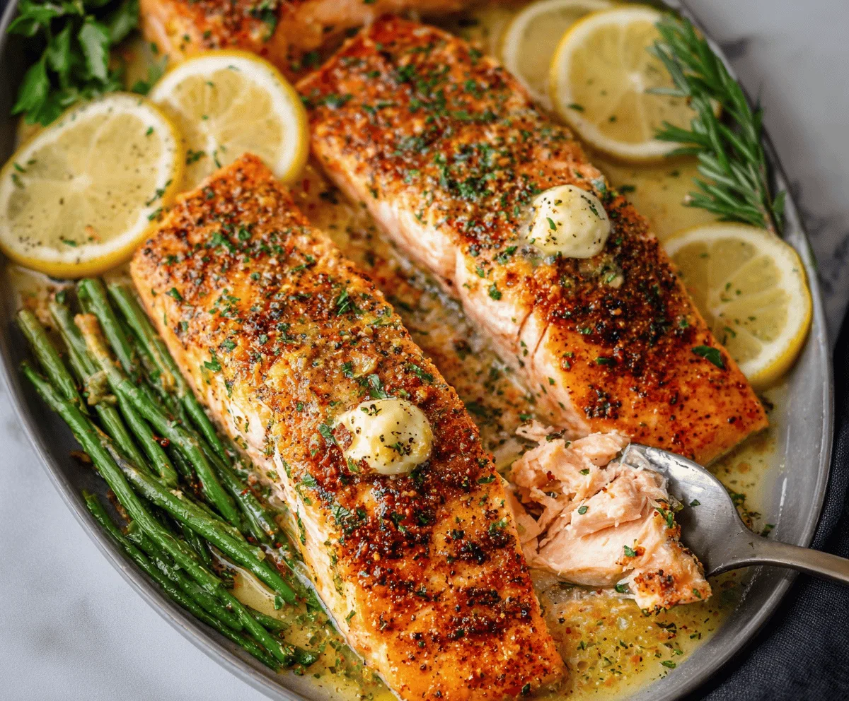 Easy Garlic Butter Baked Salmon Recipe