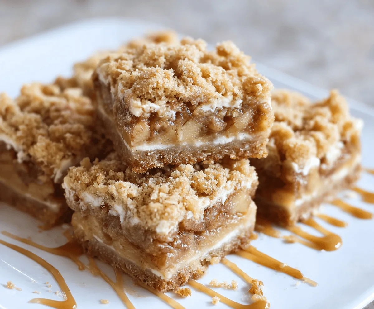 Delicious homemade apple crisp bars with a golden crust, cinnamon-spiced apple filling, and a crispy topping, perfect for dessert or a sweet snack