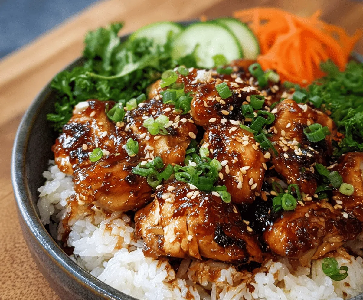 Sticky Chicken Rice Easy Sticky Chicken Rice Bowls